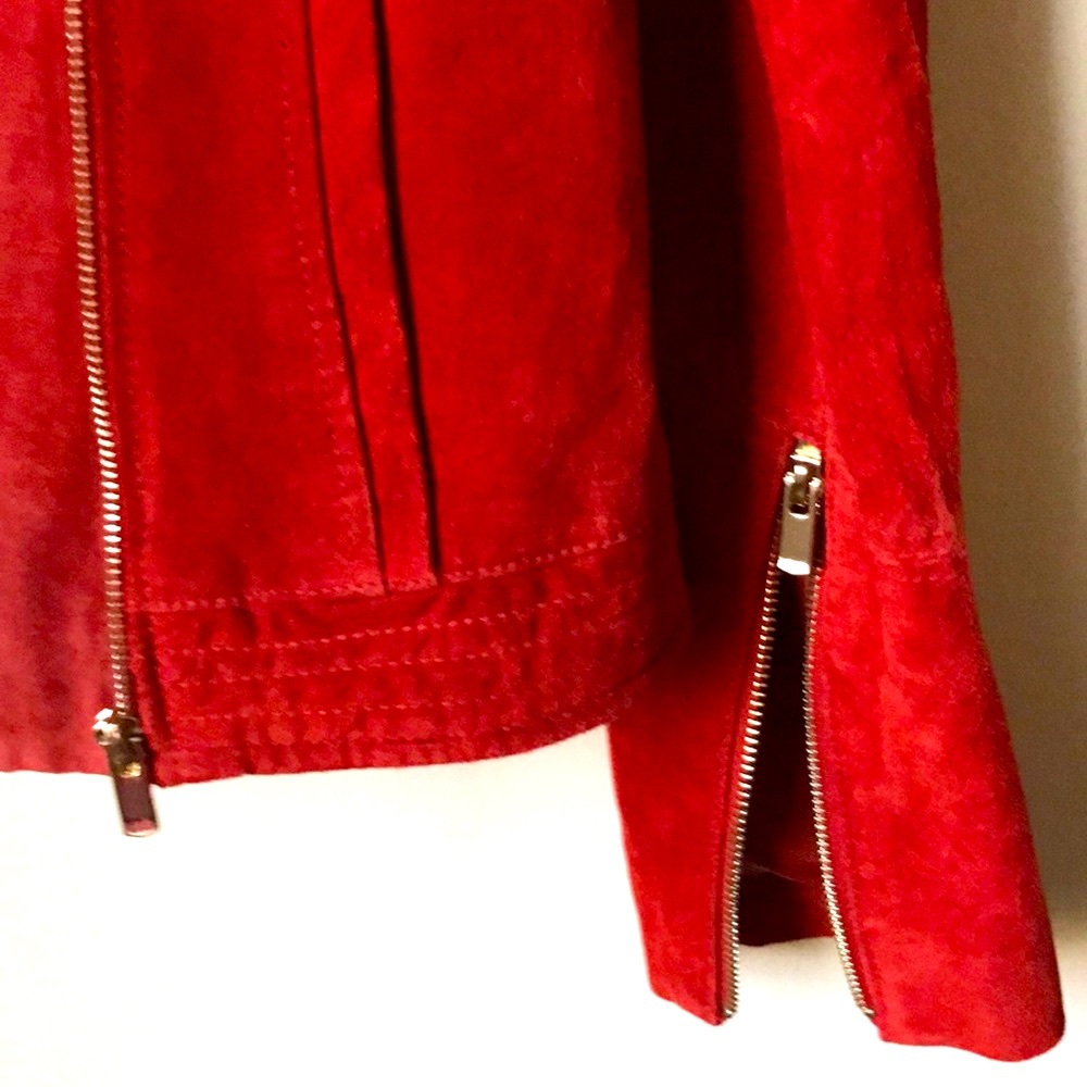 Genuine suede jacket (burgundy & red tone)😍😍 - Picture 3 of 3